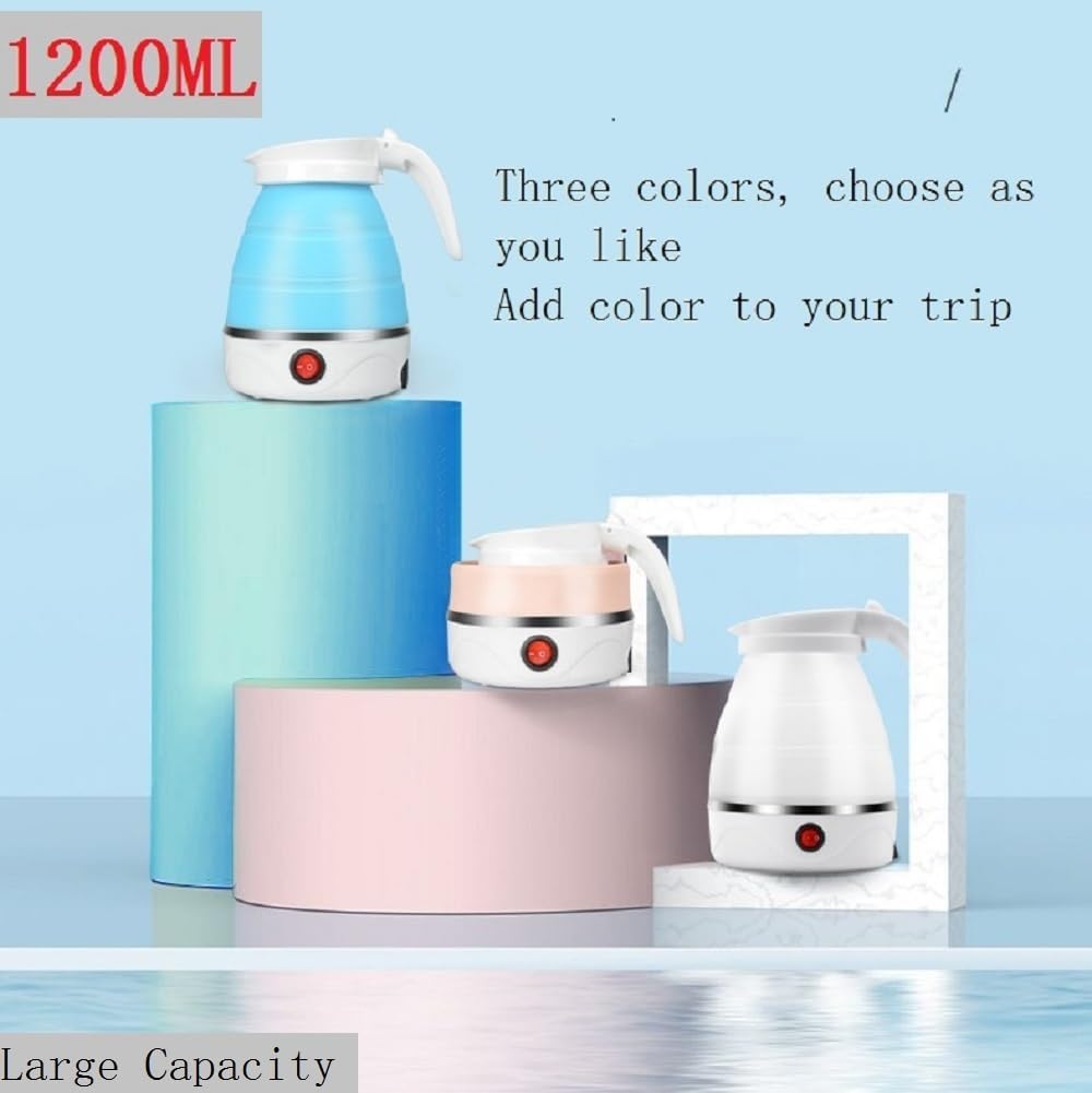 Foldable Electric Kettle 220v Home Appliances Silicone Portable Travel Kettle Keep Warm Kettle