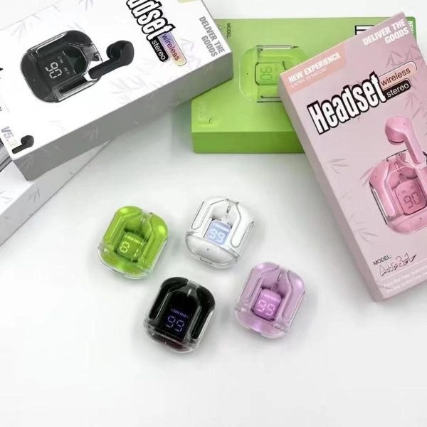 Air 31 Tws Transparent Earbuds Bluetooth 5.3v (random Color  )