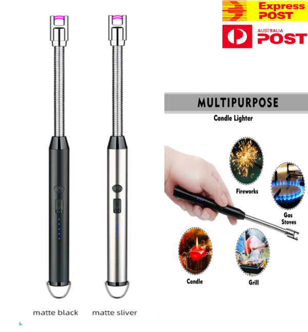 Electric Lighter Rechargeable Usb, With 360°flexible Long Neck Flameless Lighter