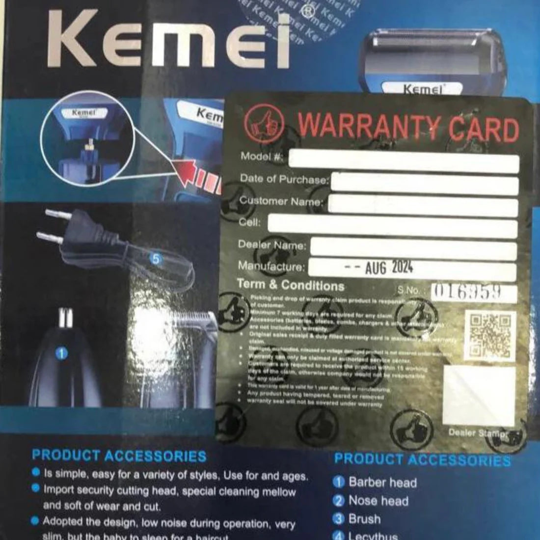 Original Kemei KM-6330 (3 In 1) Grooming Kit (6 Month Warranty)